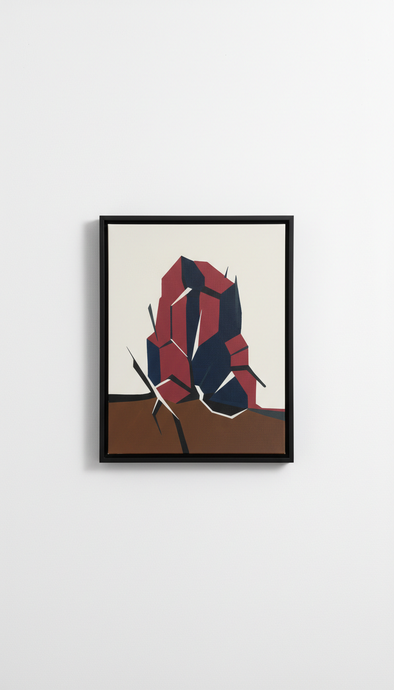 Large Format Abstract In Matte Frame