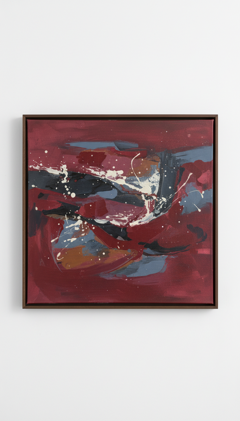 Original Canvas Painting With Heavy Texture